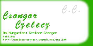 csongor czelecz business card